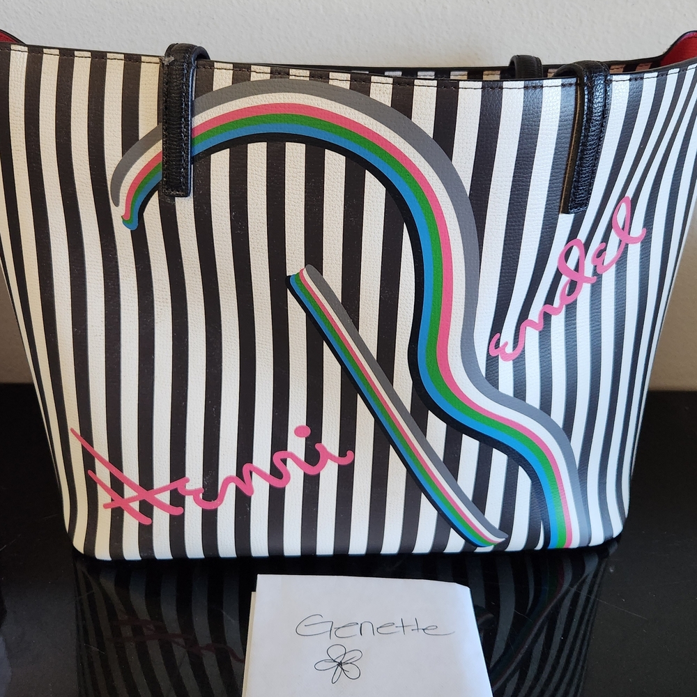 Henri Bendel Multicolor Striped Tote